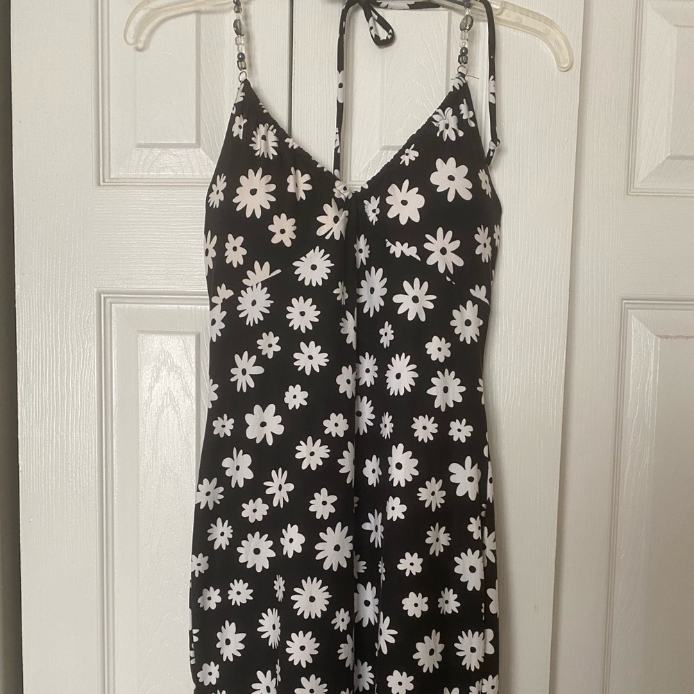 Black and white summer dress